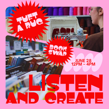 Load image into Gallery viewer, LISTEN &amp; CREATE WORKSHOP AND BOOK SWAP
