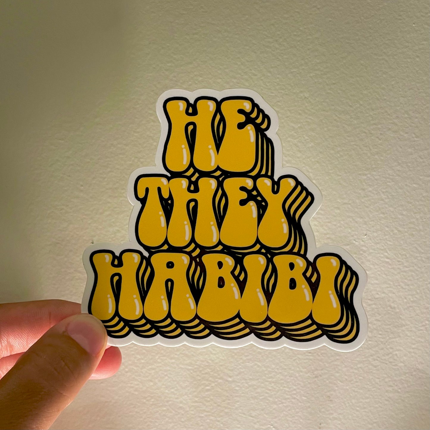 He/They/Habibi Sticker