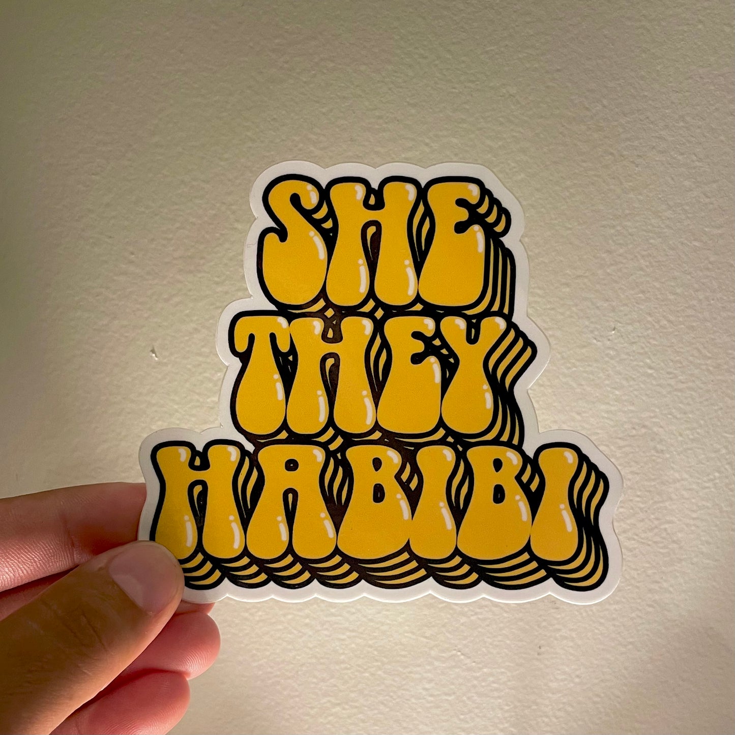 She/They/Habibi Sticker