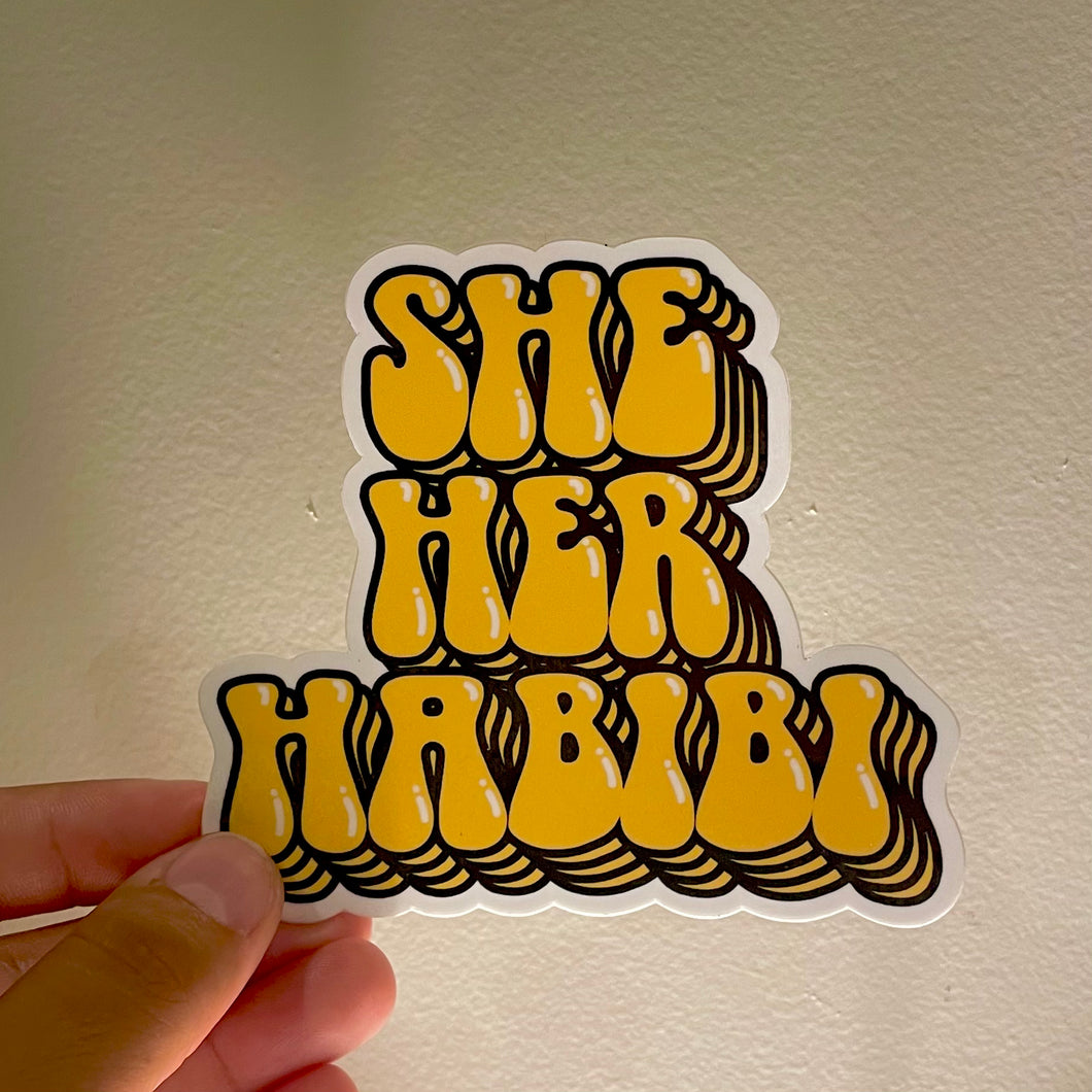 She/Her/Habibi Sticker